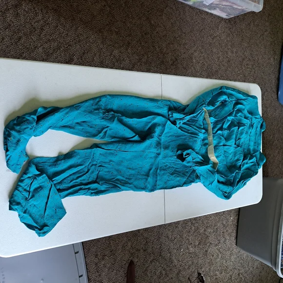 Vintage Z Warren Turquoise Jumpsuit - Picture 8 of 9